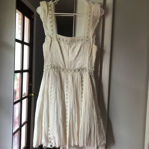 Free People Summer Dress with Lace Inserts Size M